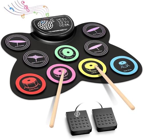 Equivera Kinder Drumstel - Drumstel voor Kinderen - Muziekinstrumenten - Kinderspeelgoed - Speelgoed Drumstel - Kinder Trommel - Kinder Drumstel Speelgoed - Kinderdrumstel - Peuter Drumstel - Cadeautip voor uw kind!