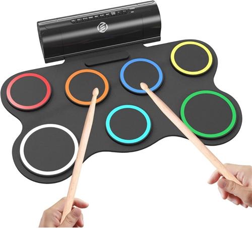 Equivera Kinder Drumstel - Drumstel voor Kinderen - Muziekinstrumenten - Kinderspeelgoed - Speelgoed Drumstel - Kinder Trommel - Kinder Drumstel Speelgoed - Kinderdrumstel - Peuter Drumstel - Cadeautip voor uw kind!