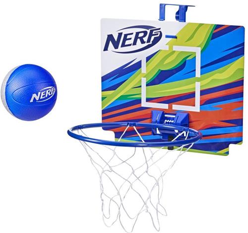 NERF Nerfoop - Classic Mini Foam Basketball and Hoop - Blauw