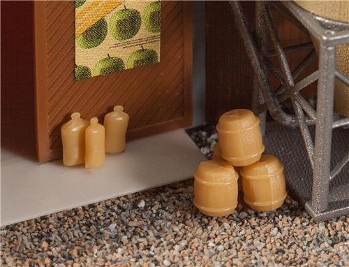 Faller - 20 Vaten en 36 zakken - modelbouwsets, hobbybouwspeelgoed voor kinderen, modelverf en accessoires