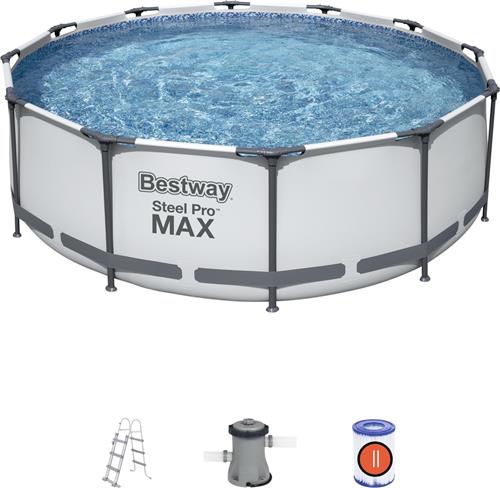 Bestway Opzetzwembad Sirocco Staal Rond 366 Cm Blauw