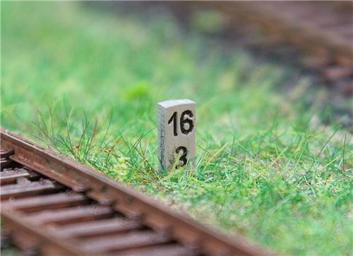 Faller - 10 Hectometer stenen - modelbouwsets, hobbybouwspeelgoed voor kinderen, modelverf en accessoires