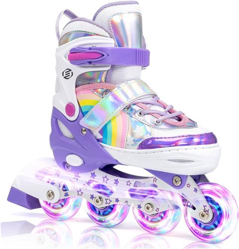 Equivera Rolschaatsen Meisjes - Skeelers Meisjes - Rolschaatsen Kinderen - Cadeautip voor uw kind!