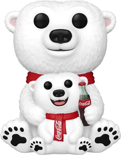 Coca-Cola Ad Icons - Coca Cola Polar Bear & Cub vinylfiguur 241 Funko Pop! standaard