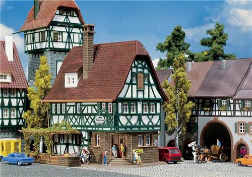 Faller - Restaurant Rothenburg - modelbouwsets, hobbybouwspeelgoed voor kinderen, modelverf en accessoires