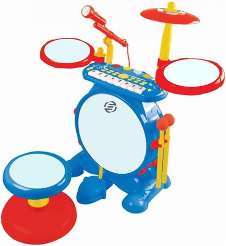 Equivera Kinder Drumstel - Drumstel voor Kinderen - Muziekinstrumenten - Kinderspeelgoed - Speelgoed Drumstel - Kinder Trommel - Kinder Drumstel Speelgoed - Kinderdrumstel - Peuter Drumstel - Cadeautip voor uw kind!