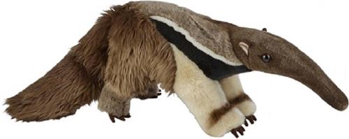 Ravensden Pluche miereneter knuffeldier - bruin - 60 cm - Miereneters bosdieren knuffels