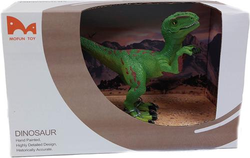 PIA Soft Toys - Velociraptor Speelfiguur in Showbox - PVC - 22 cm
