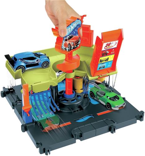 Hw City Car Wash Speed Clean Playset