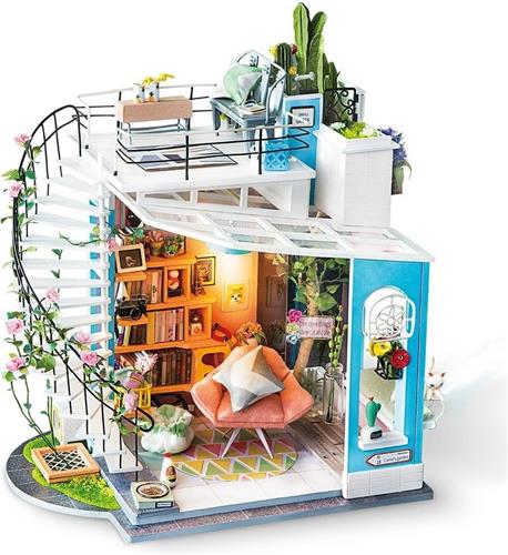 Robotime Rolife Miniatuur bouwpakket Dora's Loft - DG12 - Knutselen - DIY - Miniatuurhuisje