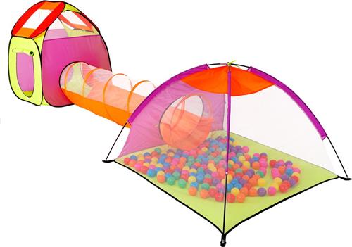 Springos Tent - Inclusief Tunnel - Pop-up Tent - Speelgoed - Speeltent