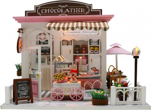Crafts&Co Modelbouwpakket voor Volwassenen - DIY Doll House - Chocolatier