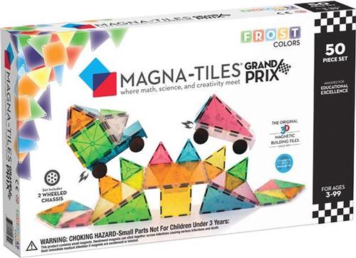 Magna Tiles - 50 stuks Grand Prix Frost Colors - Constructiespeelgoed