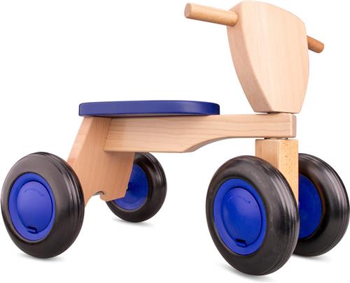 New Classic Toys Houten Loopfiets - Road Star - Blauw