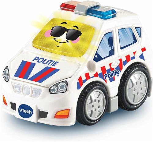 VTech Toet Toet Auto’s Pepijn Politie - Interactief Speelgoed - Met Licht en Geluidseffecten - Wit - Sint Cadeau - 1 tot 5 jaar
