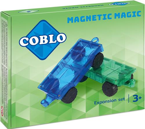 Coblo Uitbreidingsset - Auto onderstellen - Magnetisch speelgoed - Auto Speelgoed - STEM speelgoed - Sint Cadeau - Speelgoed 3 jaar t/m 12 jaar