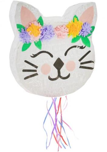 Pinata om te schieten: bloemrijke kat