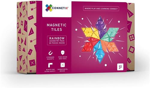 Connetix - 30delig Geometry Pack - magnetisch constructiespeelgoed