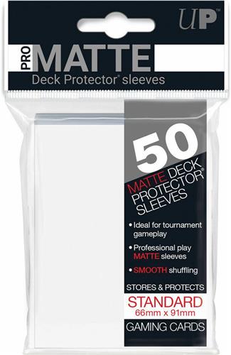 Ultra-Pro Sleeves, Standard Pro-Matte White (50)