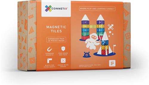 Connetix - 40delig Uitbreidingsset - magnetisch constructiespeelgoed