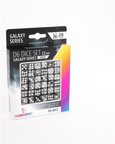 Gamegenic D6 Dice Set 36pcs Galaxy Series: Moon