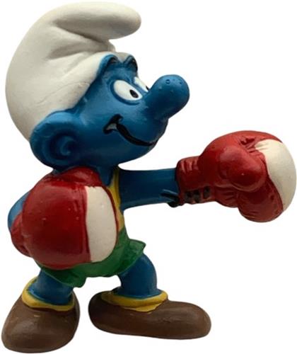 Bokser smurf - de smurfen - schleich speelfiguur - 20419 - 5,5 cm