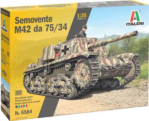 1:35 Italeri 6584 Semovente M42 da 75/34 Plastic Modelbouwpakket