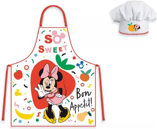 Minnie Mouse Keukenschort voor Kinderen met Koksmuts