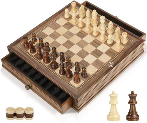 Equivera Magnetisch Schaakspel - Magnetisch Schaakspel - Magnetisch Schaakbord - Magnetisch Schaakset - Schaakbordspel -Inklapbaar Schaakbord