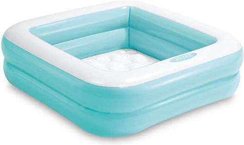 INTEX ZWEMBAD MINI VIERKANT 85X85X23CM, BLAUW