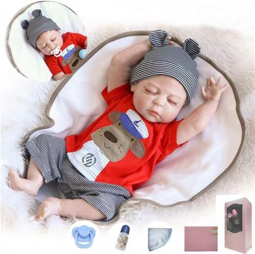 Equivera Reborn Baby Pop - Reborn - Reborn Poppen - Reborn Baby Pop Silicone - Reborn Doll - Reborn Dolls - Reborn Levensechte Pop - Reborn Doll Silicone Baby - Reborn Baby Poppen - Handgemaakt