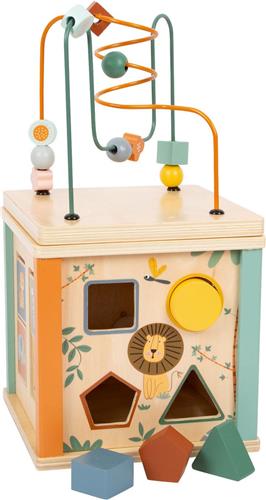Small Foot - Houten Activiteitenkubus en Motoriekspiraal Safari