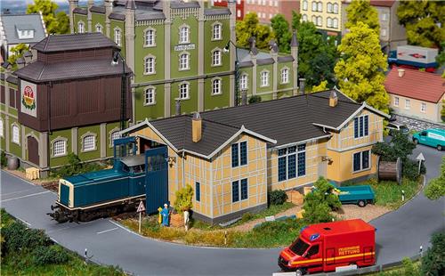 Faller - 1:87 Locomotiefloods Enkelsporig (3/22) *fa120287 - modelbouwsets, hobbybouwspeelgoed voor kinderen, modelverf en accessoires