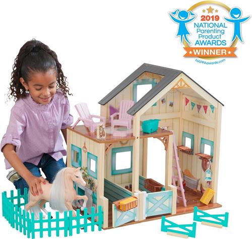 KidKraft Sweet Meadow Horse Stable poppenhuis