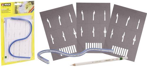 NOCH 60740 H0, TT, N Startset stratenmarkering