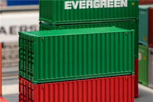 Faller - 1/87 20' CONTAINER GROEN (6/23) * - modelbouwsets, hobbybouwspeelgoed voor kinderen, modelverf en accessoires