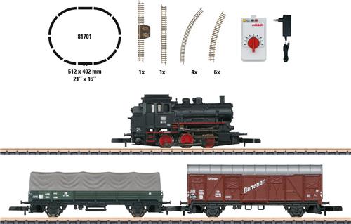 Startset goederentrein met stoomlocomotief serie 89, railovaal, ri