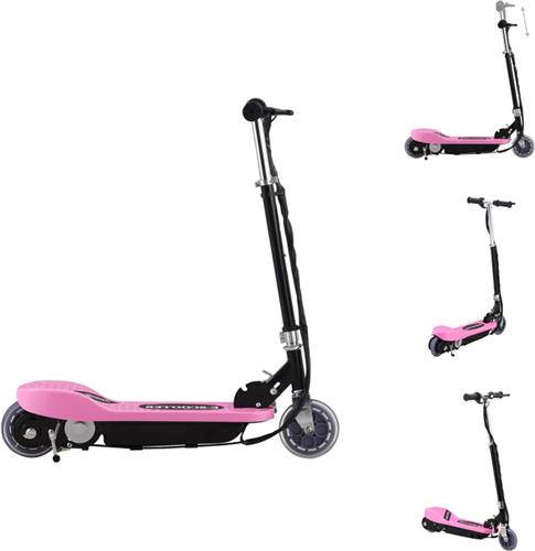 vidaXL Elektrische Step - Elektrische Steppen - Elektrische Steps - Electrische Step - Step elektrisch 120 W roze