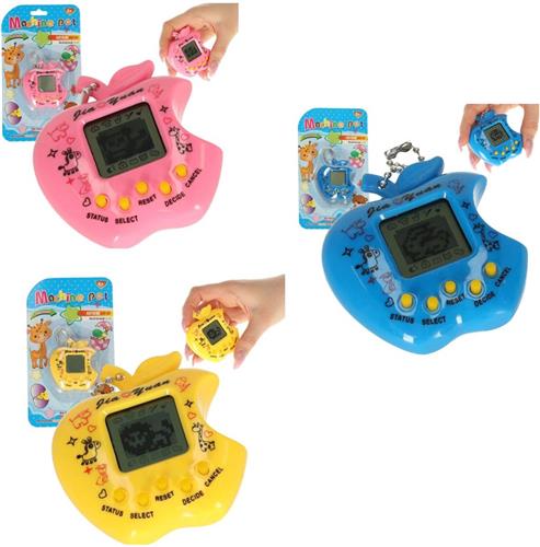 Machine Pet - Elektronisch kinderspel - Roze, Blauw en Gele Appel -Virtueel huisdier - Voor kinderen - Leuk cadeau - 3 Stuks