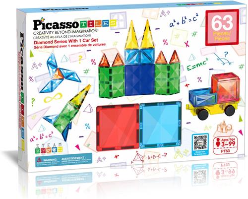 Tactic Picasso Tiles Diamond Series Set (63).