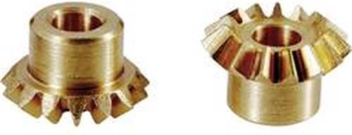 Reely Messing kegeltandwiel Soort module: 0.5 Aantal tanden: 15, 15 1 paar