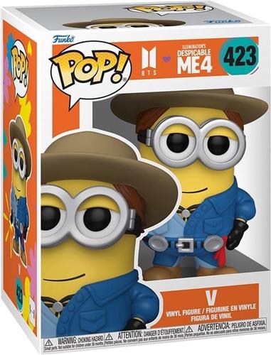 Minions Despicable Me 4 - BTS - V vinylfiguur 423 Funko Pop! meerkleurig