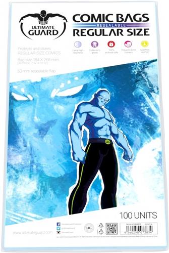 Ultimate Guard Comic Bags Resealable Regular Size (100x) [UGD020019]