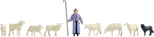 NOCH 0036748 N Schapen en herder figuren Geverfd, Staand