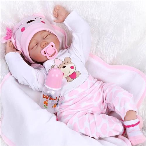 Equivera Reborn Baby Pop - Reborn - Reborn Poppen - Reborn Baby Pop Silicone - Reborn Doll - Reborn Dolls - Reborn Levensechte Pop - Reborn Doll Silicone Baby - Reborn Baby Poppen - Handgemaakt