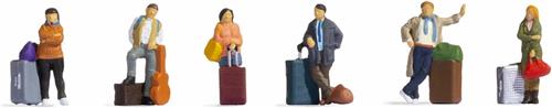 NOCH 15217 H0 Reizigers figuren Kant-en-klaar model