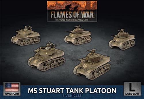 M5 Stuart Light Tank / Scott Platoon (Plastic)