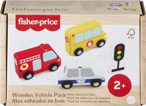 Fisher-Price Wood Set Houten Voertuigen