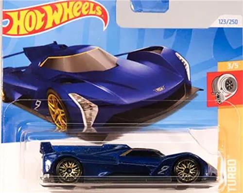 HOT WHEELS CADILLAC PROJECT GTP HYPERCAR 123/250 BLUE METALIC 1:64 HW TURBO 3/5