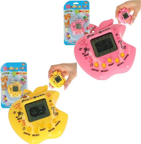 Machine Pet - Elektronisch kinderspel - Roze en Gele Appel -Virtueel huisdier - Voor kinderen - Leuk cadeau - 2 StuksMachine Pet - Elektronisch kinderspel - Roze en Gele Appel -Virtueel huisdier - Voor kinderen - Leuk cadeau - 2 Stuks